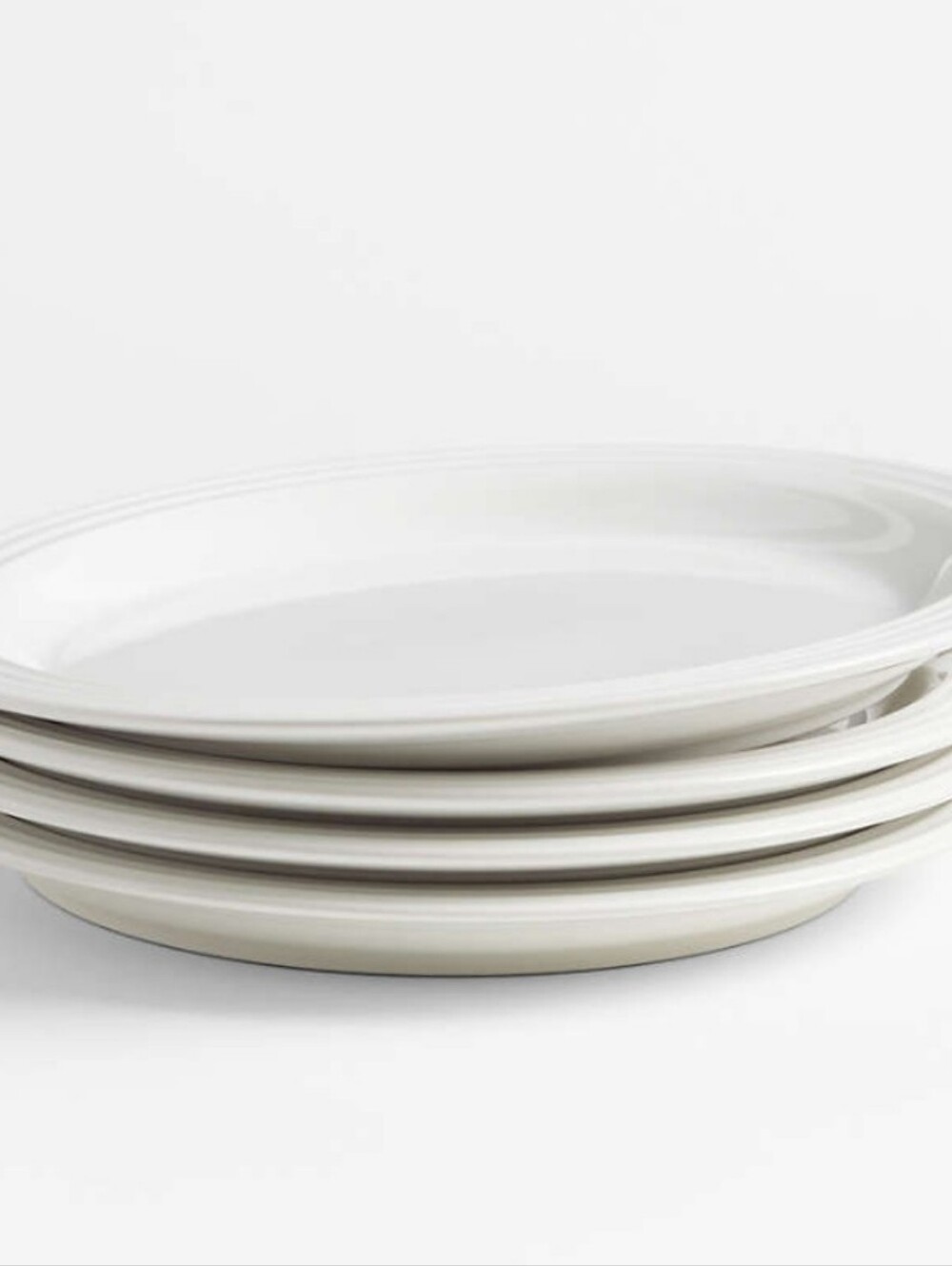 Le Creuset Vancouver Ceramic Dinner Plates - Set of 4- White